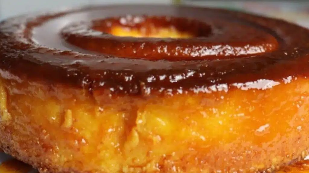 Receita Bolo queijadinha cremosão