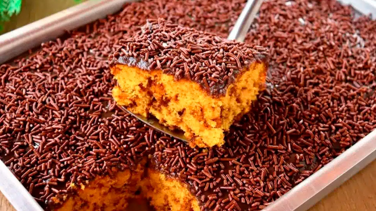 Receita de Bolo Formigueiro de Cenoura