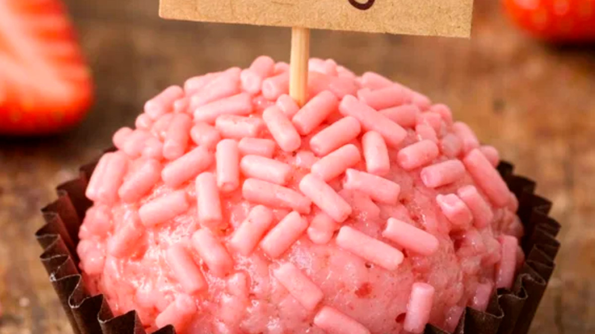 Receita de Brigadeiro de Morango