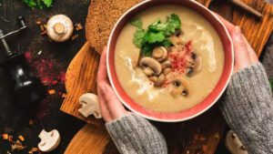 Receita de sopa de cogumelo